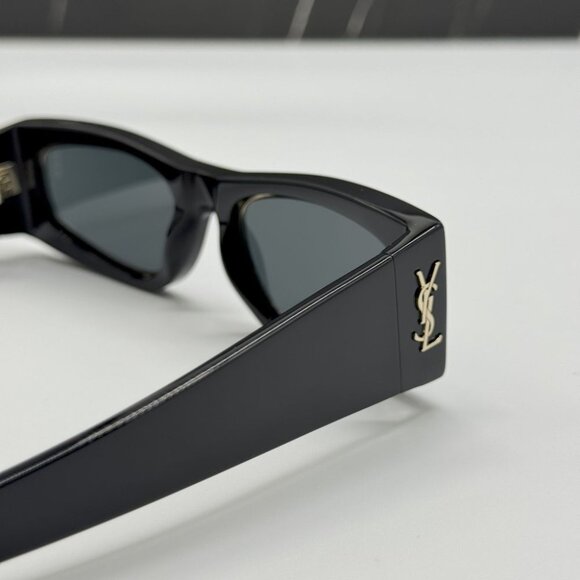 NEW SL M140 RIM 001 SAINT LAURENT SUNGLASSES BLACK SQUARE UNISEX SLM140 RIM 001 - Picture 7 of 11